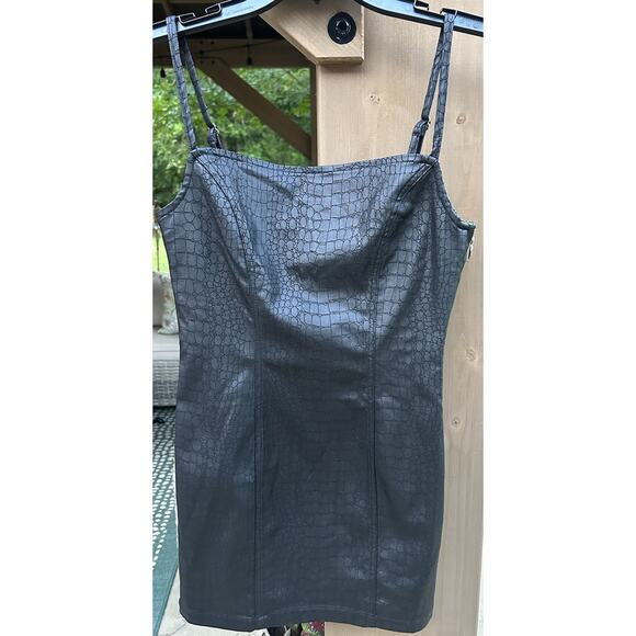 NWT Retrofete Jourdana Coated Denim Dress Black Size S Measurment in Description - Picture 6 of 14